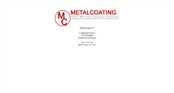 Desktop Screenshot of metalcoating.be